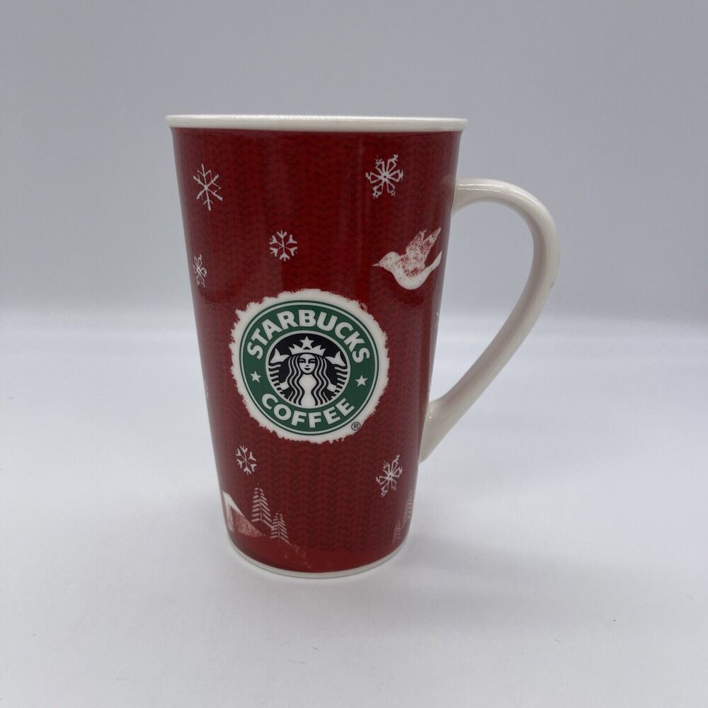 Starbucks Holiday Coffee Mug Christmas 2008 Tall Coffee Cup